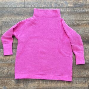 Pink Funnel Neck Sweater